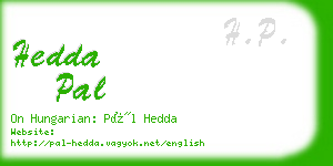 hedda pal business card